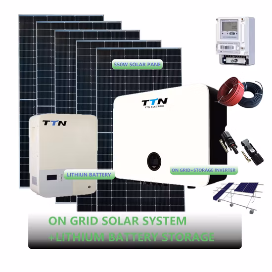 5kw 10kw 15kw 20kw Hybrid off Grid Solar PV Panels Home Lighting Lithium Battery Energy Storage Balcony Power Generator Module System Photovoltaic Kit