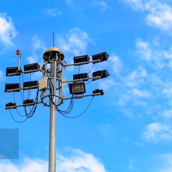 スタジアムスポットライト/投光器 亜鉛メッキスチール/メタルハイ